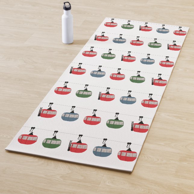 Tapete De Yoga Ilustração de Elevação de Esquema Retroativo (In Situ)