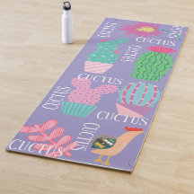 Ilustrações modernas de cactus Fundo roxo