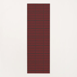 Tapete De Yoga Imagem de uma gravata com xadrez vermelho e preto