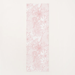 Tapete De Yoga Imagem do Boho Chic Flor henna mandala