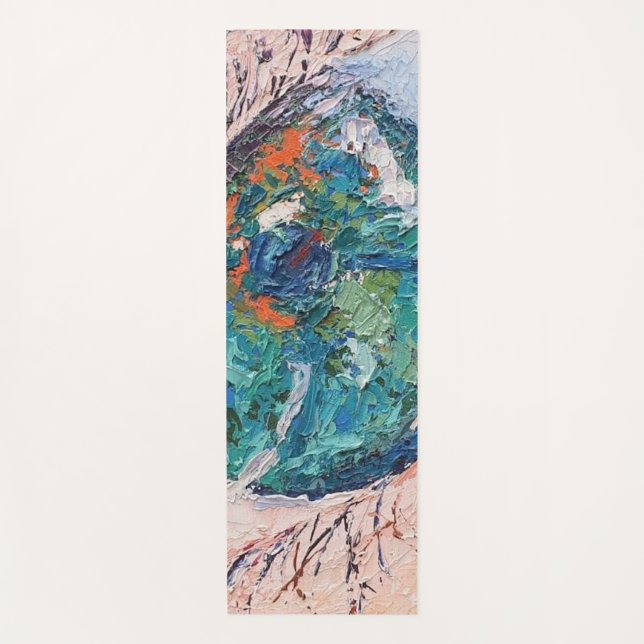 Tapete De Yoga Imagen de mi obra Viendo atrás de los ojos (Frente)