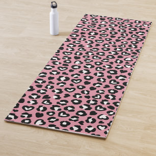 Tapete De Yoga Impressão Animal, Leopardo Rosa, Manchas de Chita,