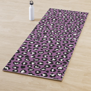 Tapete De Yoga Impressão Animal, Leopardo Roxo, Manchas de Chita,