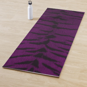 Tapete De Yoga Impressão de Pele de Tigre Roxo