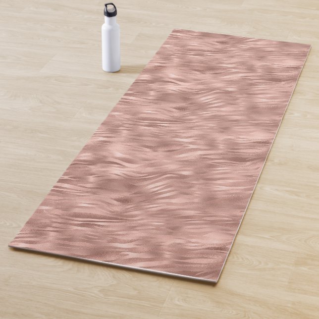 Tapete De Yoga Impressão em Zebra Glitz Rosa-Chic (In Situ)