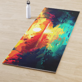 Tapete De Yoga Impressão havaiano