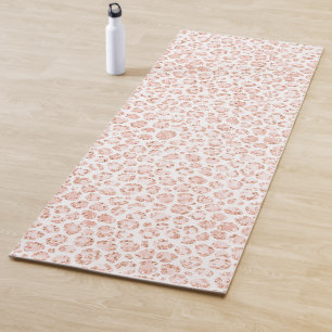 Tapete De Yoga Impressão Leopard Cor-de-rosa brilhante