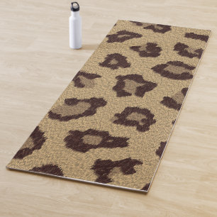 Tapete De Yoga Impressão Leopardo