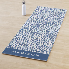 Tapete De Yoga Impressão Leopardo marinho Personalizada