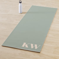 Inicials Personalizadas com Monograma Verde Sage M