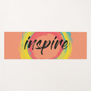 Tapete De Yoga Inspirador design legal colorido, divertido, moder