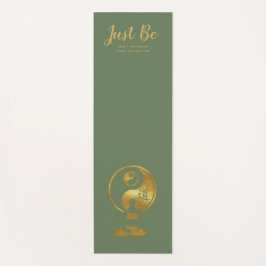 Tapete De Yoga Instrutor YOGA Personalizado, Apenas Seja VERDE SA