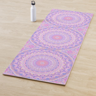 Tapete De Yoga Intrato Colorido Trippy Boho Hippie Mandala