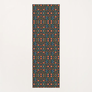 Tapete De Yoga Intricate geometric pattern featuring vibrant 