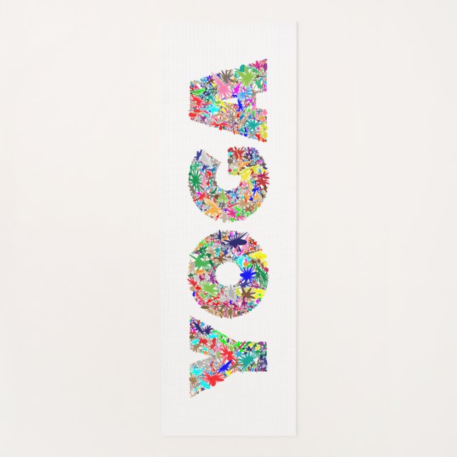 Tapete De Yoga Ioga Colorida - (Frente)