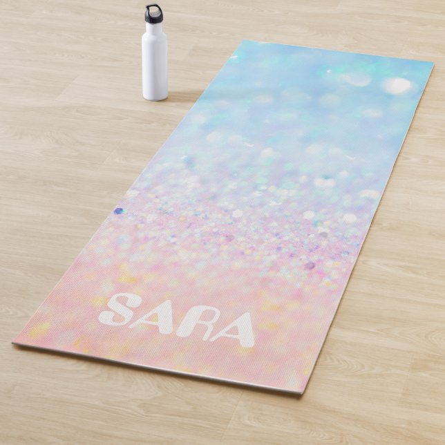 Tapete De Yoga Ioga de meditação de rapódia azul (In Situ)