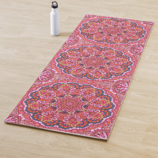 Tapete De Yoga Ioga-ioga-rosa-branca