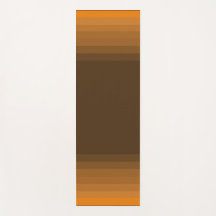 Ioga laranja e castanha, de várias tonalidades, ma