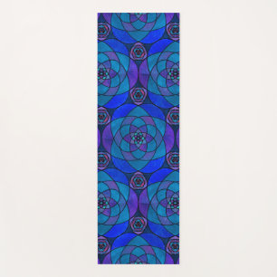 Tapete De Yoga Ioga mat com mandala rica em tons de joia