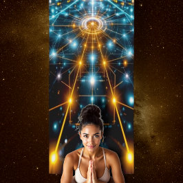 Tapete De Yoga Ioga Mat de Fluxo Cósmico