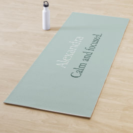 Tapete De Yoga Ioga Mat de Ovo Verde Focado