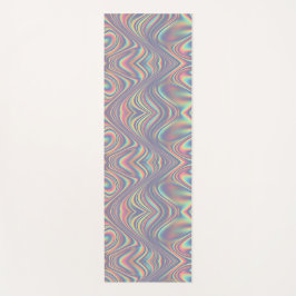 Tapete De Yoga Iridescent Holographic Swirl Texture