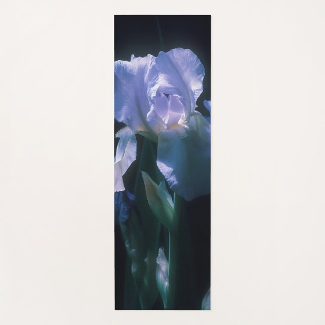 Tapete De Yoga Iris Flowers at Twilight Beach Towel (Frente)