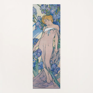 Tapete De Yoga Íris (Quatro Flores), Alphonse Mucha