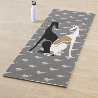 Tapete De Yoga Irmãs Greyhound Ilustração Yoga Mat