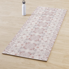 Tapete De Yoga Ivory Blush Floral Rosa Yoga Mat