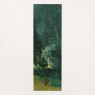 Tapete De Yoga James Whistler - Noite em preto e Dourado