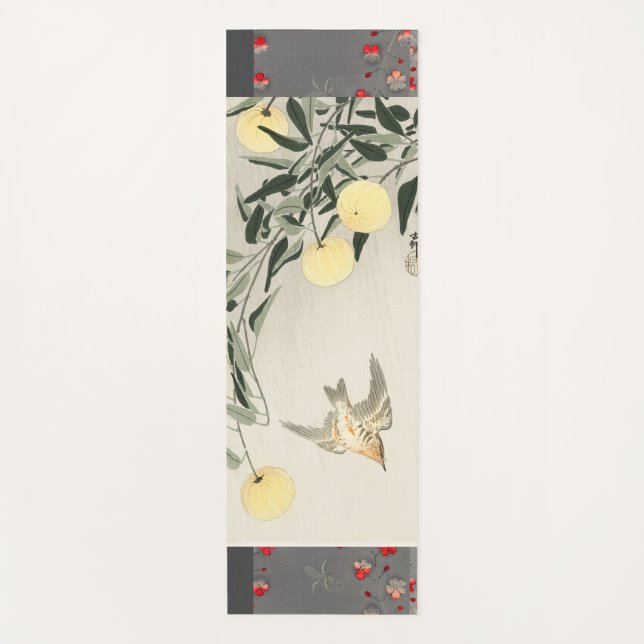 Tapete De Yoga JAPONÊS BIRD YOGA Mat (Frente)