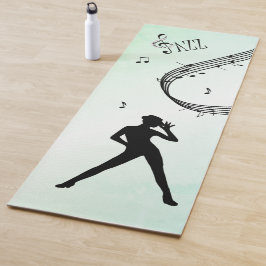 Tapete De Yoga Jazz Dance Green Music