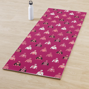 Tapete De Yoga Jockey Silks Horseracing Rosa