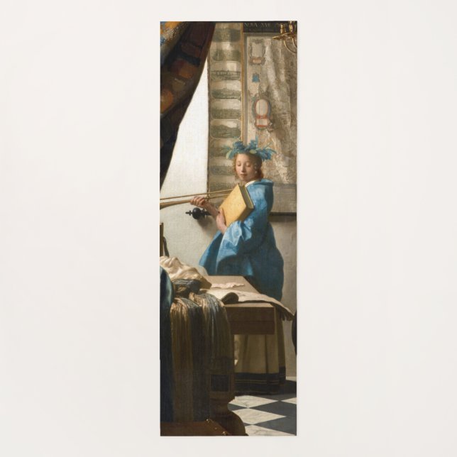 Tapete De Yoga Johannes Vermeer - A Alegoria da Pintura (Verso)