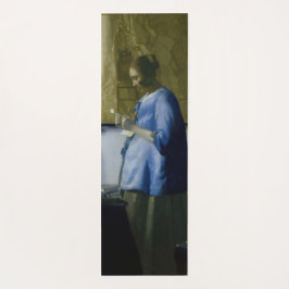 Tapete De Yoga Johannes Vermeer - Mulher a azul lendo uma letra