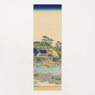 Tapete De Yoga Katsushika Hokusai Enoshima na província de Sagami