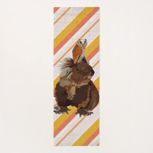 TAPETE DE YOGA KOALA E OWL YOGA MAT (Verso)
