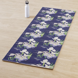 Tapete De Yoga Kogyo Tsukioka Irises,Arte Flor Japonesa