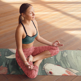 Tapete De Yoga Koi Fish Yin Yang Water Lily Nome Personalizado