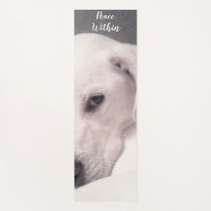 Tapete De Yoga Labrador branco-claro mistura Cinza de cachorro Yo