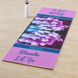 Tapete De Yoga Lacecap Hydrangea Flower Personalizada