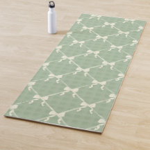 Laços Coquette com Padrão Xadrez Creme Verde Salvi