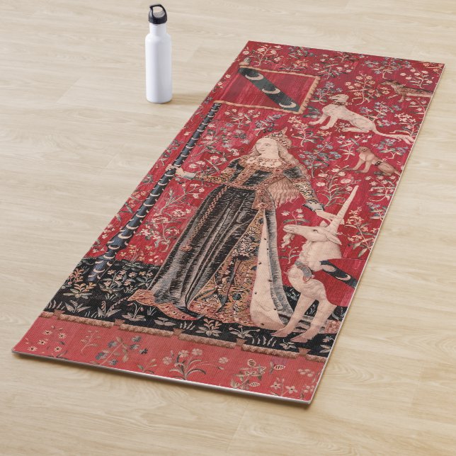 Tapete De Yoga Lady and Unicorn Medieval Tapestry Touch (In Situ)