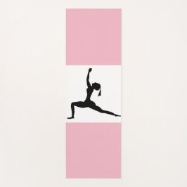 Tapete De Yoga Lady Silhouette rosa