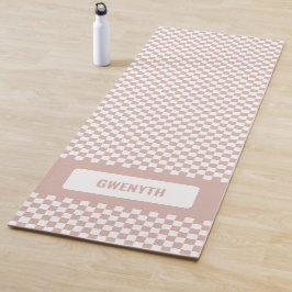 Tapete De Yoga Lâmpada Verificada Personalizada, Rosa Dupla Face