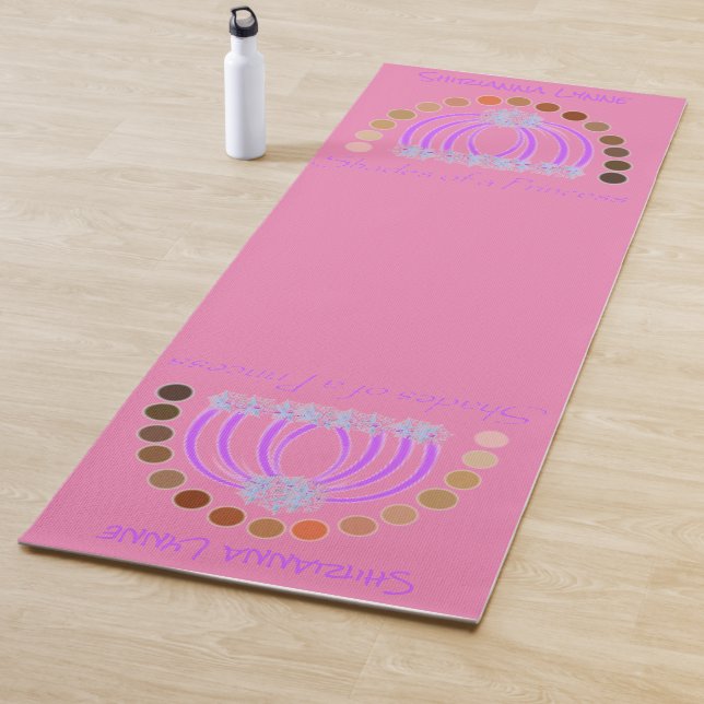 Tapete De Yoga Lavadinho Em Sombras De Uma Princesa Compõem Arco- (In Situ)