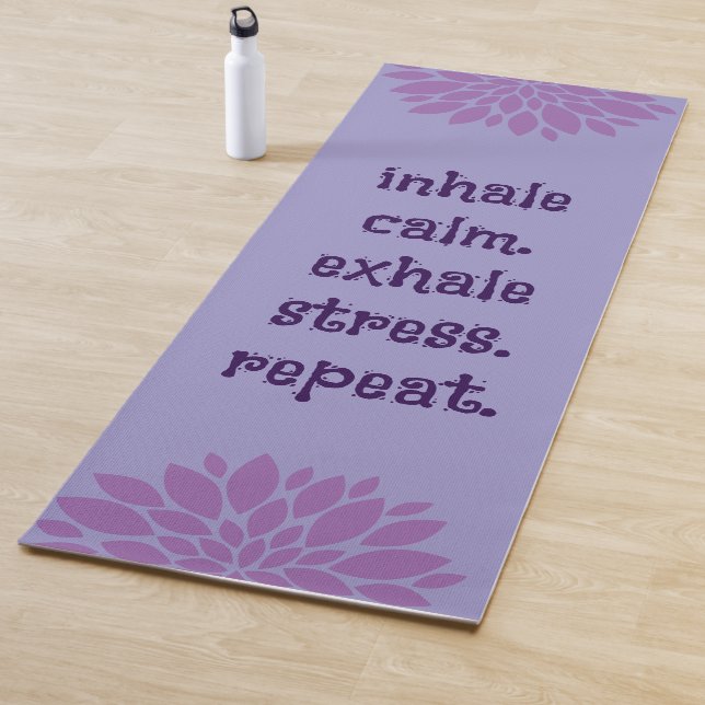 Tapete De Yoga Lavanda Adorável Inalar Ioga Calma (In Situ)