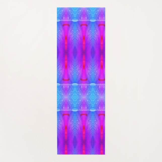 Tapete De Yoga Lavanda Art Deco Ikat Miami (Frente)