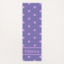 Lavanda Bolinhas Yoga Mat